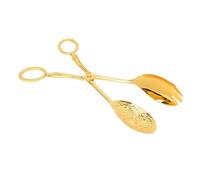 Jectse Pinze a Forbice da Portata in Metallo, Clip per Cucchiaio Multiuso per Frutta, Pane, Torte, Pinze per Insalata in Stile Europeo per Buffet di Feste in Cucina Domestica (GOLD)