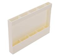 Jectse Porta Cannucce in Plastica per Montaggio a Parete, Organizer per Cannucce Riutilizzabile per Porta dell'armadio, Piano di Lavoro della, Mensola Sospesa Salvaspazio (WHITE)