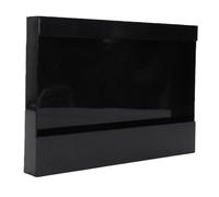 Jectse Porta Cannucce in Plastica per Montaggio a Parete, Organizer per Cannucce Riutilizzabile per Porta dell'armadio, Piano di Lavoro della, Mensola Sospesa Salvaspazio (BLACK)