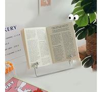 Jectse Porta del Supporto in Ferro Premium per L'apprendimento in Argento da Letto per Tablet e Telefono da Leggere (Grande per tablet 20,5x16x15 cm/8,1x6,3x5,9)