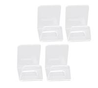 Jectse Porta Spugna in Acrilico Trasparente Stile Moderno con Forte Adesione per Lavello da, Portaoggetti per Spugne per Lavare i Piatti, Strofinacci Compatti e Salvaspazio, Confezione da 4 per la