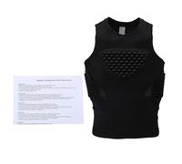 Jectse Protezione Petto Imbottita Baseball per Giovani e Adulti | Maglia a compressione da softball, protezione costale per lacrosse, protezione per il cuore dello sterno per il calcio,