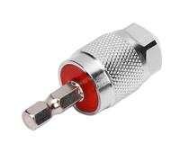 Jectse Punta per Mandrino Autoserrante con Codolo Esagonale 1/4", Adattatore Rimovibile con Range di Serraggio in Acciaio Legato 1,5-6,5 Mm con Codolo Esagonale 1/4", Leggero per