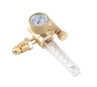 Jectse Regolatore di Gas con Misuratore di Portata 25 Lpm, Riduttore di Pressione per Saldatura MIG e TIG, con Adattatore GA580, Uscita Facile Usare e Leggere