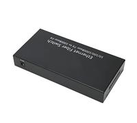 Jectse Ricetrasmettitore in Fibra da 120 Km con 4 Porte Ottiche, 2 Porte Elettriche, Ricetrasmettitore in Fibra Ethernet 10 100 1000 M, Plug And Play, Trasmissione Efficiente,
