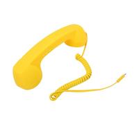 Jectse Ricevitore per Telefono Cellulare retrò di Tipo C con Ricevitore Cablato con Microfono per Altoparlante e Controllo del Volume per Videoconferenze Mobili, Chiamate e Riunioni (YELLOW)