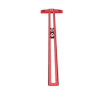 Jectse Righello Quadrato a T Scorrevole, Righello per di Marcatura per Tracciatore per la Lavorazione del Legno in Lega di Alluminio, per Disegno Tecnico Metrico e Imperiale per la Marcatura di