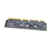Jectse Scheda Adattatore M.2 SSD a PCIe, Scheda Plug and Play PCIe 5.0 X16 per Server 1U con Supporto SSD M.2 NVMe 2230 2242 2260 2280, Retrocompatibile con 4.0 3.0
