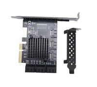 Jectse Scheda di Espansione PCIe a 9 Porte, Adattatore PCIe da 4X a 9 Porte Serial ATA 3.0 da 6 Gbps con Hot Swap e AHCI, per 10 11 2003