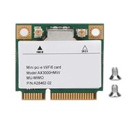 Jectse Scheda di Rete PCI Express, Adattatore di Rete PCIE Wireless WiFi 6 3000Mbps, Scheda di Rete Gigabit 802.11ax/AC 2.4G 5Ghz Plug And Play, per Win Linux
