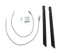 Jectse Scheda WiFi 6 per PC Desktop, Scheda SIM WiFi RTL8852BE WiFi 6 M.2, Compatibile con Scheda di Rete Wireless 10 11, 1800 Mbps BT 5.2 RTL8852BE. (Antenna esterna)