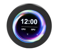 Jectse Schermo AIO, CPU Liquid Cooler Display LCD Monitor Temperatura, Visualizzazione in Tempo Reale, Rotazione di 360 Gradi, Aggiornamento Meterial - Lega di Alluminio, con Porta di