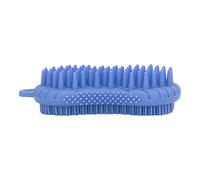 Jectse Scrubber per il Corpo in Silicone, Spazzola per il Corpo a Doppio Lato con Impugnatura Ergonomica, Esfoliante per il per Doccia, Spazzola per Massaggio in Silicone per del (BLUE)