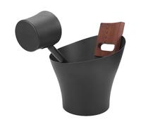 Jectse Secchio da 5L di Sauna con Igrometro a Termometro a Clessidra, Bordo Liscio, Secchio di Sauna in Legno in Legno di Faggio e Set di Mestoli per Sapore Vapore Sapore Esterno