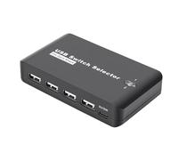 Jectse Selettore USB 2.0, 2 Computer Condividono 4 Dispositivi Switch USB Plug and Play con Commutazione a un Tasto, per per OS X