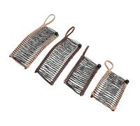 Jectse Set di 4 Forcine per Capelli Regolabili, 20/30 Denti, per Capelli