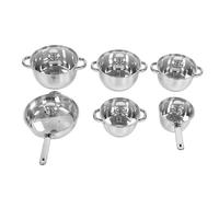 Jectse Set di Pentole in Acciaio Inossidabile da 15 Pezzi, Set di Pentole e Padelle con Coperchi, di da per Cucinare, Utensili da in Acciaio Inossidabile, Elementi Essenziali per Cucinare in