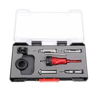 Jectse Set di Punte per Trapano Svasatore, Kit di Punte per Trapano a Gradini 10 in 1 2,8 3,5 Mm, Scalate HSS per Elettrico, Accessori per per Svasatore