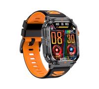 Jectse Smart Watch da Uomo, Smartwatch con Oltre 100 modalità Sportive con Touchscreen HD da 2,0 Pollici, Smart Watch con Monitoraggio della Salute, Impermeabile IP68, Chiamate BT e (nero e arancione)