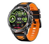 Jectse Smart Watch per Uomo e Donna con Chiamata Bluetooth, Oltre 100 Tracker di attività modalità Sport, 1,46", Impermeabile IP68, per Android 5.1 e IOS 8.2 e Versioni Successive (nero e arancione)