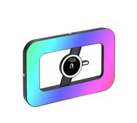 Jectse Smartphone Video Rig con Luce a LED Leggera LED LED 2500K-6500K, Selfie Lighting Telefono Stabilizzatore Video per il Cinema Dal Vivo a Vapore, con Build a 6000 MAh Nella