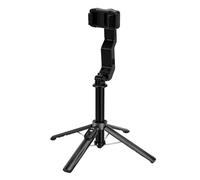 Jectse Stabilizzatore per Telefono Treppiede per Selfie Stick, Stabilizzatore Ad Asse Singolo Estensibile da 101 Cm con Telecomando BT 5.2 Staccabile e Luce di Riempimento Regolabile,
