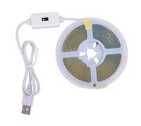 Jectse Striscia LED COB, 280 LED per Metro 800LM Luce Uniforme e Brillante, Sensore di Movimento per Controllo Gesti, Resistente All'acqua IP65, per TV Sotto il Letto del Mobiletto (4M)