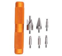 Jectse Strumento di Ricarica per Sbavatura per Smusso, Strumento Multiuso per la Preparazione di Bossoli con Impugnatura Rimovibile, Strumento per Smussatura Interna Ed Esterna,