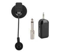 Jectse Strumento Wireless Microfono Sassofono Pickup per Chitarra Violino Fisarmonica Violoncello Cetra Liuto, Rotazione Flessibile a 360°, Segnale Stabile Concerti in Studio di