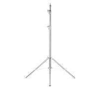 Jectse Supporto per Luce Professionale in Acciaio Inossidabile con Struttura Stabile a 3 Gambe, Altezza Regolabile Fino a 3 Metri, Adatto per Luce Video LED Stroboscopica