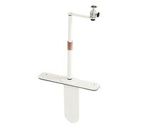 Jectse Supporto per Proiettotore Ad Angolo Decolabile 24-40 Cm con Filettatura da 1/4 Pollice, Filettatura Universale, Buon Acciaio Legate, Assemblaggio più Semplice, per Comodino del (WHITE)