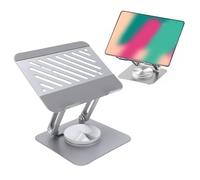 Jectse Supporto per Tablet Girevole, Supporto da Scrivania per Tablet con Rotazione a 360°, Compatibile con Tutti i da 13 Pollici e Inferiori, Altezza Regolabile