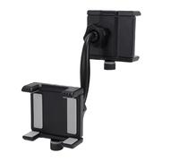 Jectse Supporto per Telefono da Specchietto Retrovisore, Girevole a 360 Gradi, Retrattile, con Doppio Morsetto Antiscivolo, per Telefoni da 4 a 7 pollici.