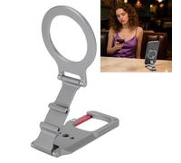 Jectse Supporto per Telefono Magnetico, Supporto per Telefono con Rotazione Pieghevole in Lega di Alluminio con Design a da Montagna per Allineamento Magnetico Orizzontale