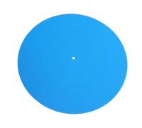 Jectse Tappetino per Giradischi, Tappetino per Piatto in Gomma per Giradischi, Riduce il Rumore delle Vibrazioni, Pad per con qualità dei Bassi più Stretta (BLUE)