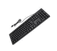 Jectse Tastiera Cablata USB, Tastiera Robusta Plug and Play in Lingue Minoritarie per Ufficio (russo)