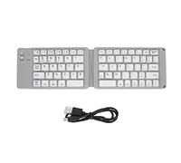 Jectse Tastiera Pieghevole Bluetooth Full Size - Ultra Sottile Con Cavo USB, Wireless Portatile per Smartphone Tablet (Nero)