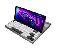 Jectse Tastiera Touchscreen Portatile, Tastiera da Gioco RGB Meccanica Pieghevole da 12,3 Pollici con Porte USB e di Tipo C, Tocco a 10 Punti e Tasto (Spina europea)