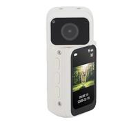 Jectse Telecamera d'azione da 2,7K, 180 gradi ruotabile Len, 1,47 pollici di schermo, Wearable Pocket Cam con cordino magnetico per il lavoro viaggio discorso (WHITE)