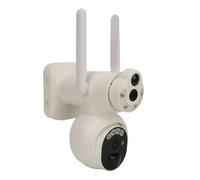 Jectse Telecamera di Sicurezza 5G da Esterno, Telecamera da Esterno PTZ 360° Alimentata a Batteria, WiFi 2.4G con Visione Notturna a Colori Spotlight, Allarme Sensore di