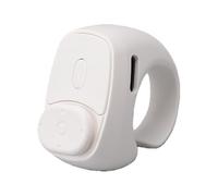 Jectse Telecomando Ad Anello per Scorrimento Video Brevi in Orizzontale Verticale, Scorri Pagine Wireless Senza Fili per APP Compatibile con Telefono Pad Tablet (WHITE)