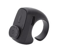 Jectse Telecomando Ad Anello per Scorrimento Video Brevi in Orizzontale Verticale, Scorri Pagine Wireless Senza Fili per APP Compatibile con Telefono Pad Tablet (BLACK)