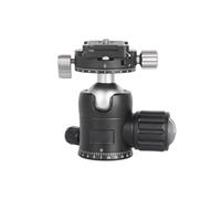 Jectse Testa Panoramica per Treppiede con Smorzamento Regolabile, Testa a Sfera Panoramica a 360 Gradi con capacità di Carico di 8 Kg, Piastra a Sgancio Rapido con Fermo, per (30 mm)