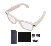 Jectse Translation Smart Glasses, Bluetooth 5.3. Occhiali con 25 Lingue in Tempo Reale, Cuffie Auricolari Aperte Multifunzionali con Riconoscimento Fotografico, Scattare Foto,
