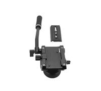 Jectse Treppiede a Testa, Tecnologia di Smorzamento Idraulico con Ritorno Automatico, Design Leggero e Cavo Supporta un Carico di 5 Kg, per Fotocamere DSLR Fotocamere Mirrorless