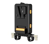 Jectse V Piatta per Batteria a Monte, Adattatore a Batteria a V Piatta di Alimentazione a Blocco V con Uscita USB C PD 5V /9V /12V /15 V /20V e 3 D Porte di Rubinetto 14,8 V /10A per
