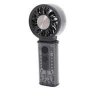 Jectse Ventilatore Portatile Portatile, Mini Ventilatore Personale Ricaricabile con Raffreddamento a Semiconduttore, Display Digitale da 14000 Giri/min, Piccolo Pieghevole per Viaggi, Uffici Domestici