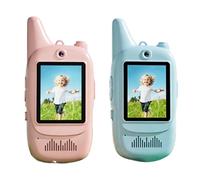 Jectse Video Walkie-talkie per Bambini, Videocitofono Ricaricabile a Lunga Distanza da 500 M con Immagini Chiare in Tempo Reale e di Voce Divertente, per Giochi All'aperto Al Coperto