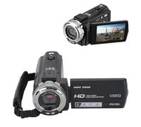 Jectse Videocamera Portatile, Full HD 1080P 30MP con Zoom Digitale 16X, Display LCD da 3'', Sensore CMOS, Videocamera DV per Visione Notturna a Infrarossi con Luce di Riempimento e