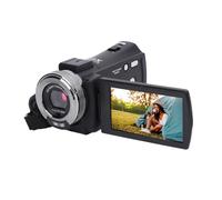 Jectse Videocamera, Videocamera per Full HD 1080P 30FPS 30MP con Schermo di Rotazione di 270 Gradi da 3,0 Pollici, Videocamera con Zoom 16X Anti-vibrazione con Microfono, Telecomando